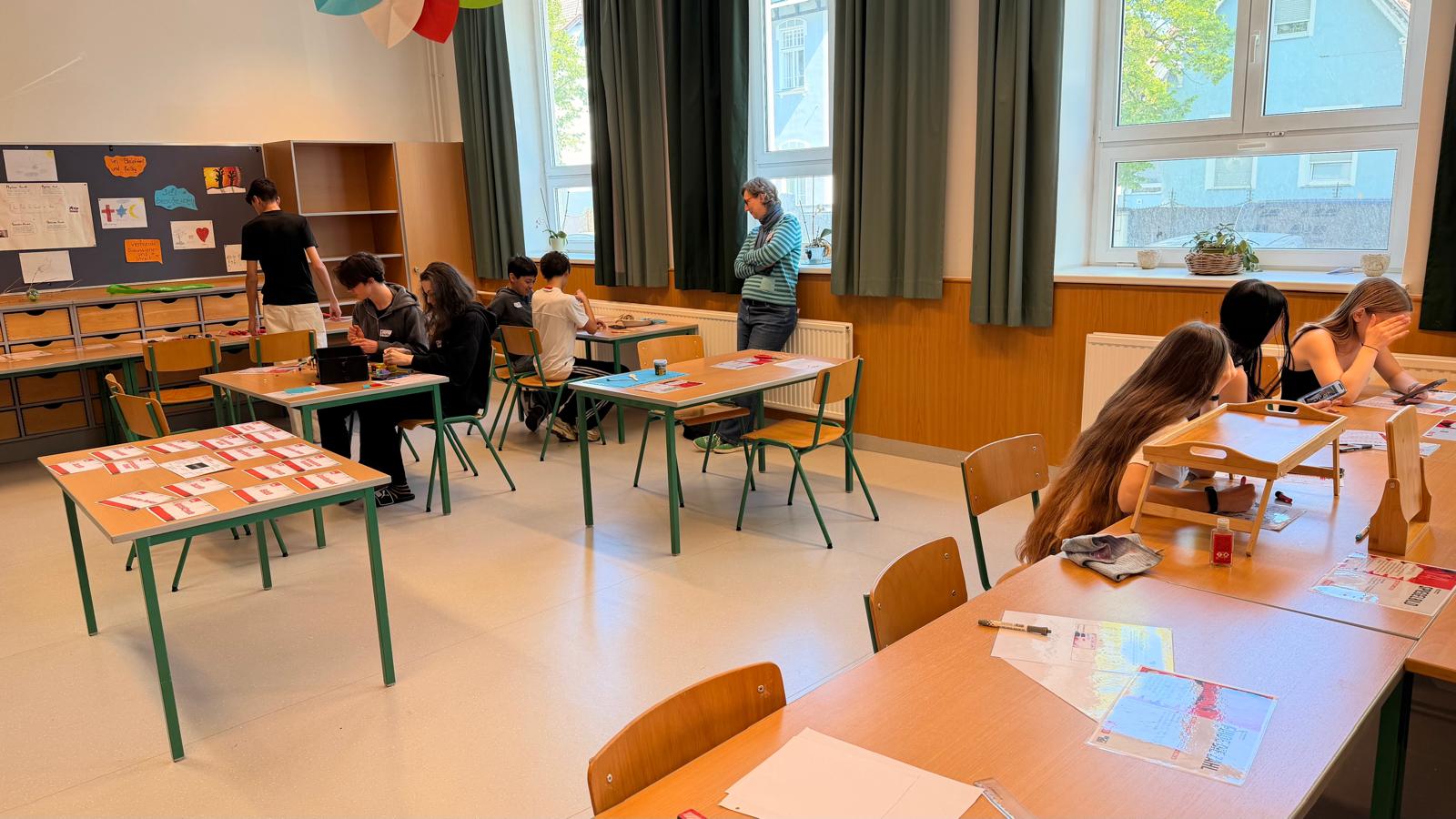 Schülerinnen und Schüler in Aktion beim AK-Workshop