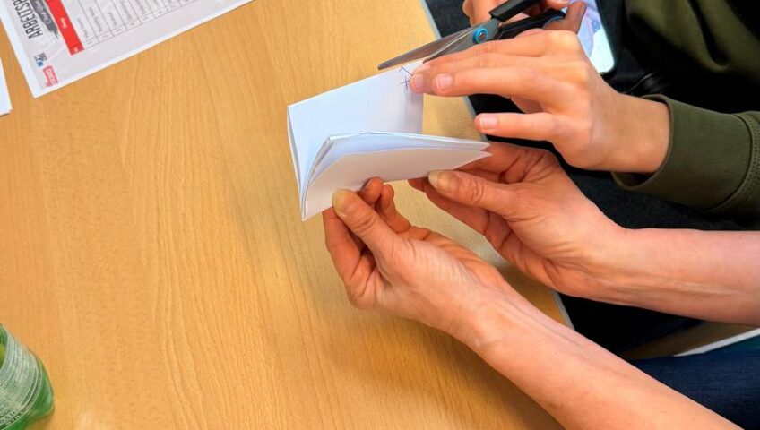 Gemeinsamer Abschluss des Check-Your-Skills-Workshops